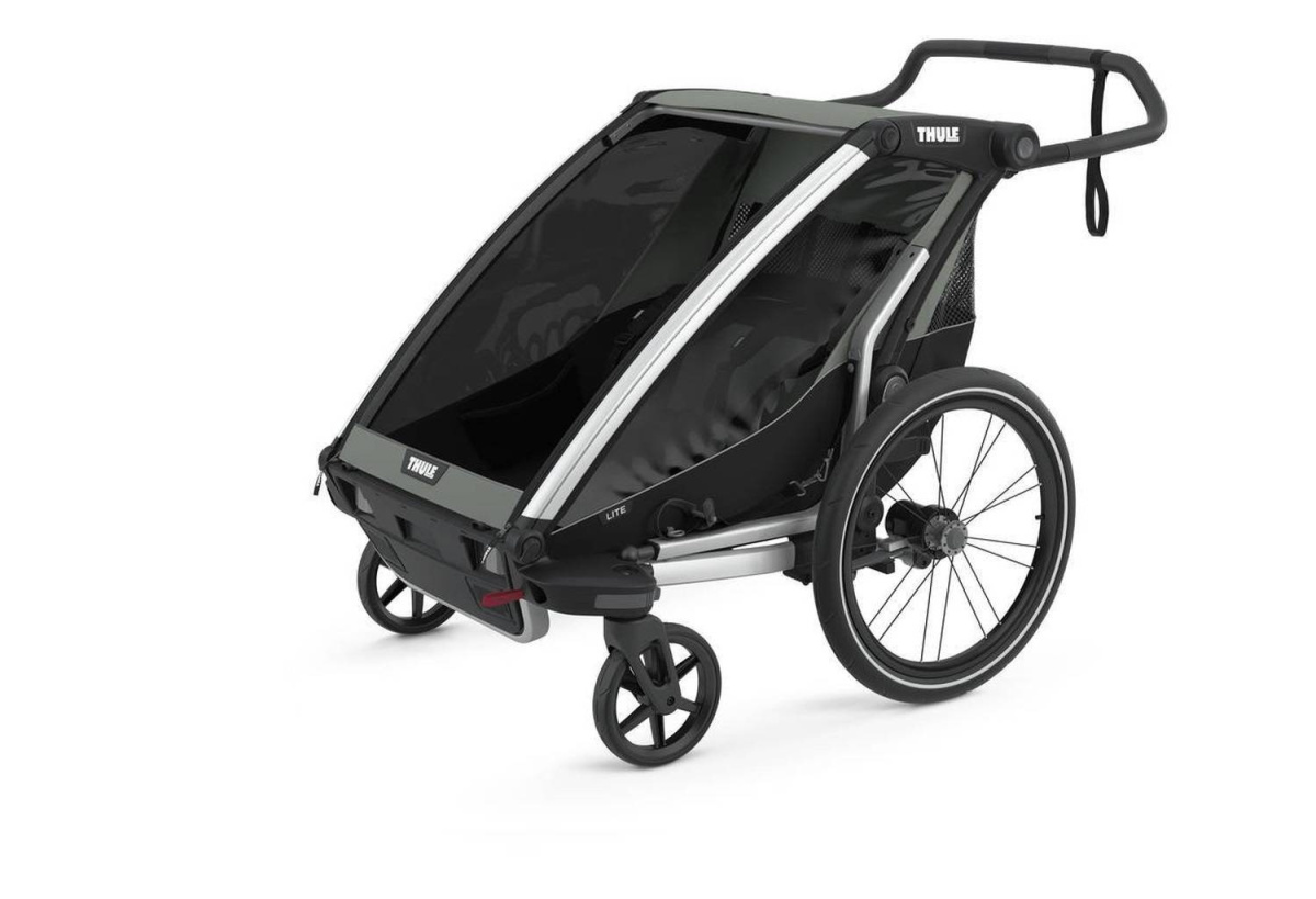 Przyczepka rowerowa dla dziecka - THULE Chariot Lite 2 -Agave