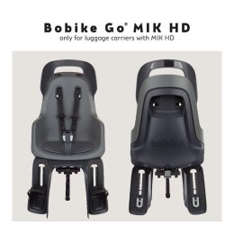 Fotelik rowerowy Bobike GO bagażnik MIK HD Macaron Grey