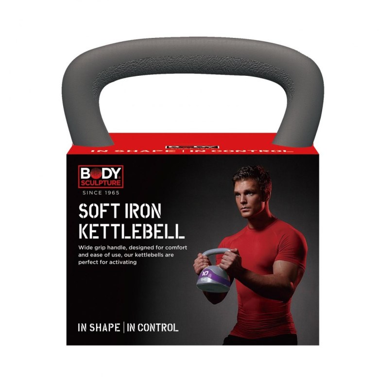Kettlebell 3 Kg FitLover - In Polietilene, Antiscivolo, Rosso, Per Allenamento E Fitness - Foto 12