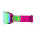 GOGLE MAD PINK FLUO SZYBA GREEN CAT 3