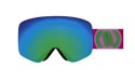 GOGLE MAD PINK FLUO SZYBA GREEN CAT 3