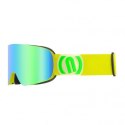 GOGLE MAD YELLOW FLUO SZYBA GREEN CAT 3