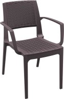 Siesta krzesło CAPRI brązowe