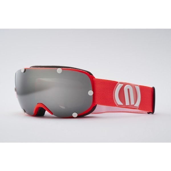 GOGLE NEON WIRE RED FLUO SZYBA SILVER CAT3