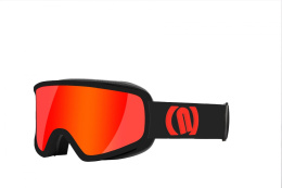 GOGLE NEON FIREFOX BLACK/RED FLUO SZYBA RED CAT 3