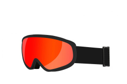 GOGLE NEON GAS BLACK/RED FLUO SZYBA RED CAT3